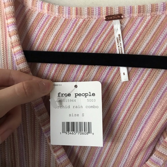 NWT FREE PEOPLE "Orchid Rain" Autumn Nights top - Picture 4 of 8